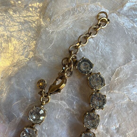 J Crew Jumbo Rhinestone Crystal Boho Bohemian Cluster Statement Necklace - Picture 3 of 4